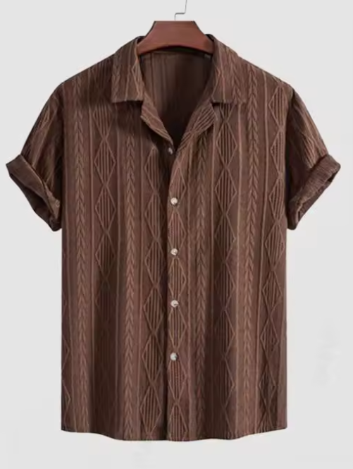 Brown Afgano Linen Shirt