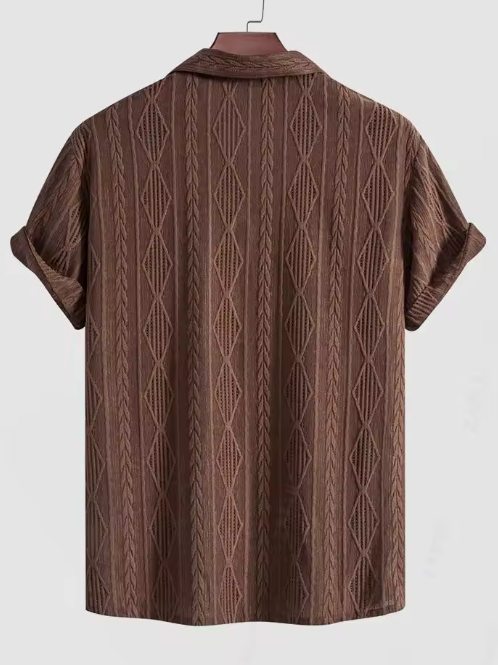 Brown Afgano Linen Shirt