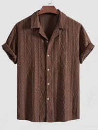 Brown Afgano Linen Shirt