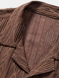Brown Afgano Linen Shirt
