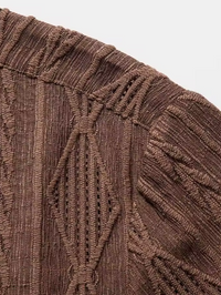 Brown Afgano Linen Shirt